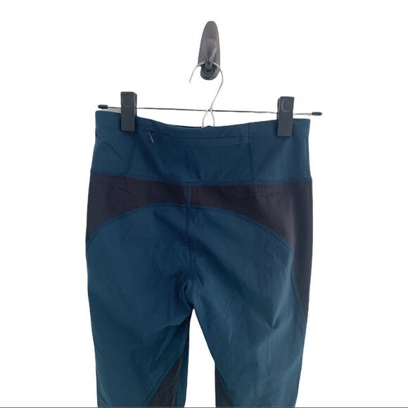 EUC Sweaty Betty Power Mesh Leggings in Beetle Blue XS - Picture 7 of 13